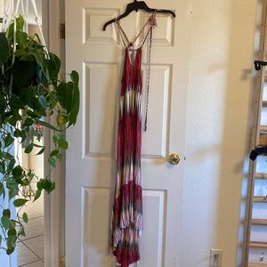 Julienne Weston Wear, high low maxi dress, size small